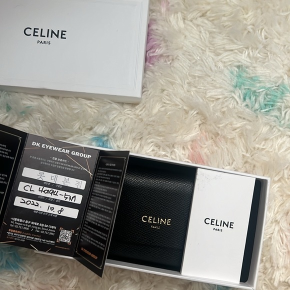 Celine Triomphe 01 acetate blonde Havana sunglasses with case and box - Picture 6 of 7
